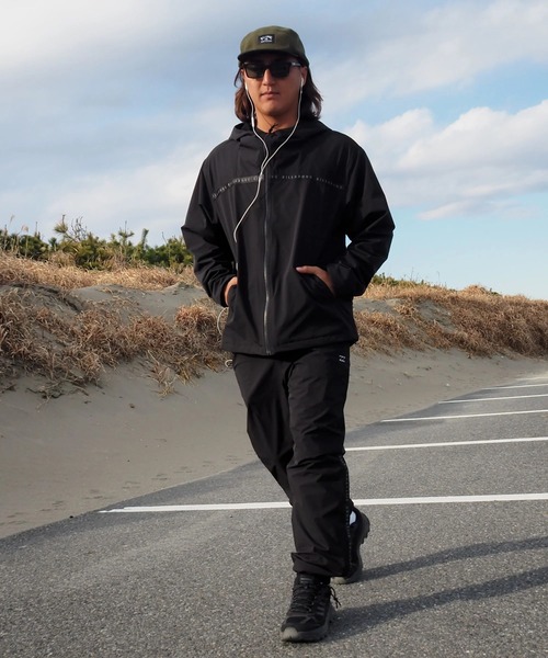 BILLABONG（ビラボン）の「BILLABONG メンズ 【A/DIV.】THERMO MESH セットアップジャケット 【2025年秋冬モデル】 @autumn /ビラボンセットアップ対応ロゴテープナイロンジップアップパーカー・フーディー（パーカー・メンズ・ブラック系その他/ブラック・LARGE/X-LARGE/MEDIUM）」の6枚目の写真