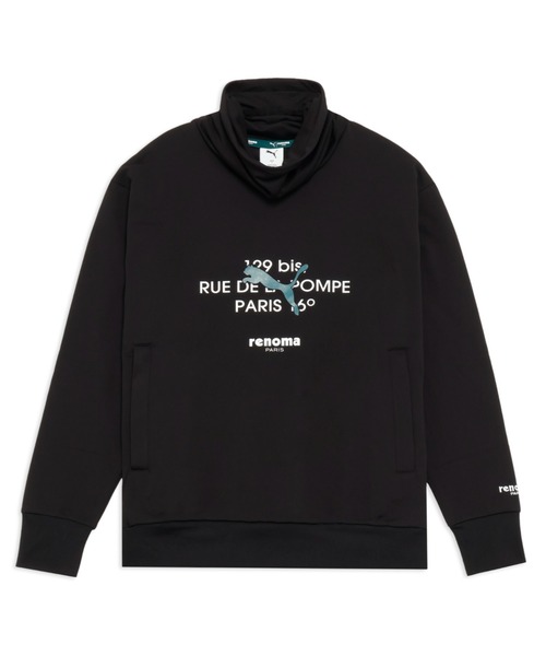 PUMA(プーマ)の「PUMA プーマ メンズ ゴルフ PUMA x renoma golf プリント ハイネック スウェット R(スウェット・メンズ・ブラック/ピンク系その他・LARGE/X-LARGE/MEDIUM/SMALL)」の2枚目の写真