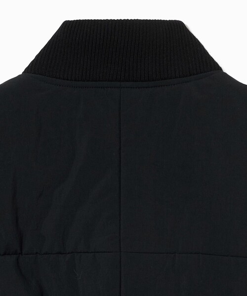LACOSTE(ラコステ)の「クロップド丈 撥水 THERMORE中綿 ジップアップベスト(ダウンベスト・レディース・ブラック/オフホワイト・34/36/38/40)」の6枚目の写真