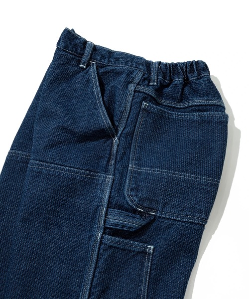 AOZORA（アオゾラ）の「AOZORA/アオゾラ　刺し子デニム ダブルニー ペインターパンツ（その他パンツ・メンズ・インディゴブルー・LARGE/MEDIUM/X-LARGE）」の10枚目の写真