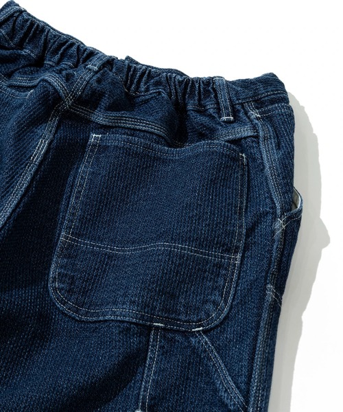 AOZORA（アオゾラ）の「AOZORA/アオゾラ　刺し子デニム ダブルニー ペインターパンツ（その他パンツ・メンズ・インディゴブルー・LARGE/MEDIUM/X-LARGE）」の5枚目の写真