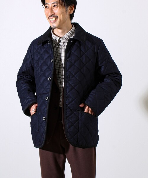 Traditional Weatherwear（トラディショナルウェザーウェア）の「【Traditional Weatherwear】WAVERLY/ウェーバリー ウールサキソニー（ブルゾン・メンズ・ブラック/ダークネイビー・38/42/40）」の5枚目の写真