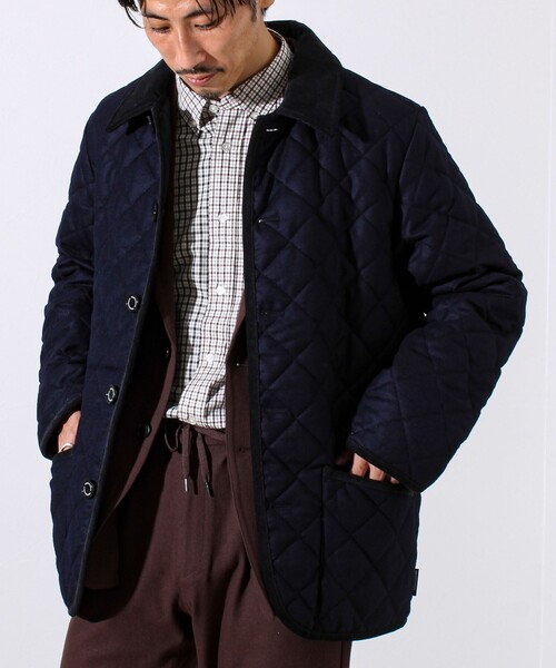 Traditional Weatherwear（トラディショナルウェザーウェア）の「【Traditional Weatherwear】WAVERLY/ウェーバリー ウールサキソニー（ブルゾン・メンズ・ブラック/ダークネイビー・38/42/40）」の6枚目の写真