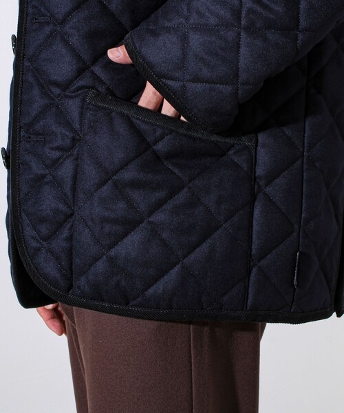 Traditional Weatherwear（トラディショナルウェザーウェア）の「【Traditional Weatherwear】WAVERLY/ウェーバリー ウールサキソニー（ブルゾン・メンズ・ブラック/ダークネイビー・38/42/40）」の8枚目の写真