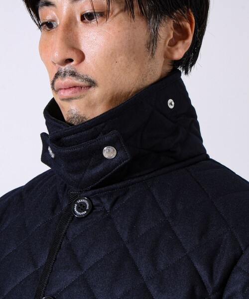 Traditional Weatherwear（トラディショナルウェザーウェア）の「【Traditional Weatherwear】WAVERLY/ウェーバリー ウールサキソニー（ブルゾン・メンズ・ブラック/ダークネイビー・38/42/40）」の4枚目の写真