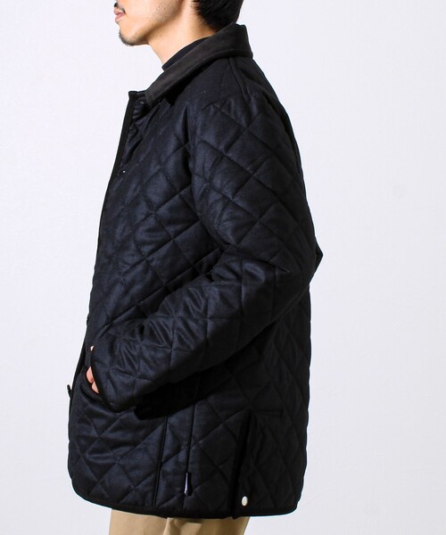 Traditional Weatherwear（トラディショナルウェザーウェア）の「【Traditional Weatherwear】WAVERLY/ウェーバリー ウールサキソニー（ブルゾン・メンズ・ブラック/ダークネイビー・38/42/40）」の12枚目の写真