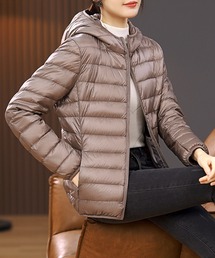 SAISON DE PAPILLON（セゾンドパピヨン）の「フード付きダウン・ジャケット/フィット（ダウンジャケット/コート）」