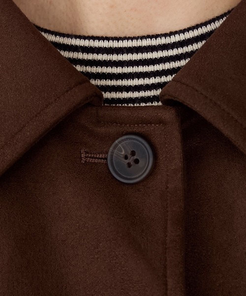 forksy.（フォルクシー）の「【forksy.】ヴィンテージライク中綿入り衿付きカーコート（その他アウター・レディース・ピンク/ダークブラウン/ブラック/チャコールグレー・FREE）」の8枚目の写真