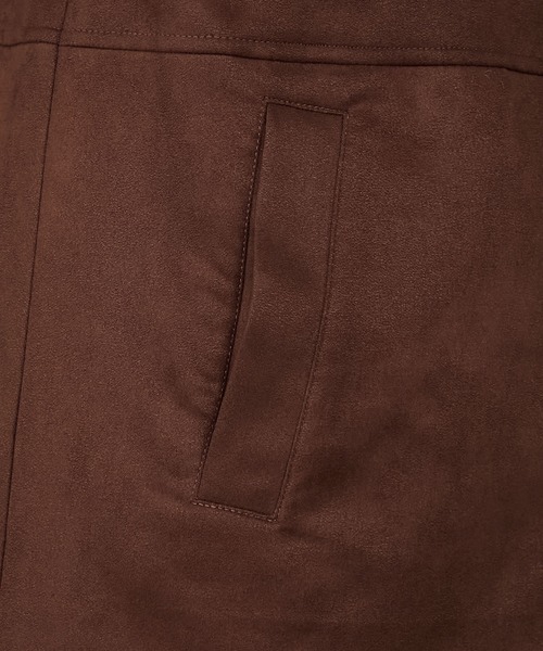 forksy.（フォルクシー）の「【forksy.】ヴィンテージライク中綿入り衿付きカーコート（その他アウター・レディース・ピンク/ダークブラウン/ブラック/チャコールグレー・FREE）」の12枚目の写真