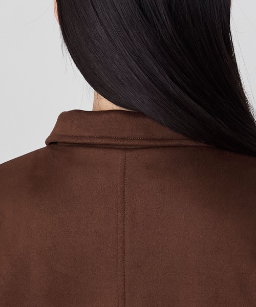 forksy.（フォルクシー）の「【forksy.】ヴィンテージライク中綿入り衿付きカーコート（その他アウター・レディース・ピンク/ダークブラウン/ブラック/チャコールグレー・FREE）」の17枚目の写真