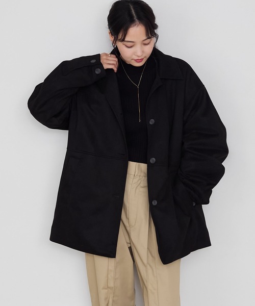 forksy.】ヴィンテージライク中綿入り衿付きカーコート forksy.│MONO