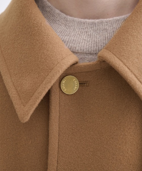 CULLNI（クルニ）の「【CULLNI】別注 Soutien Collar Tie Locken coat/別注 ステンカラーコート（ステンカラーコート・メンズ・ブラック/ベージュ/ネイビー・1/2）」の9枚目の写真