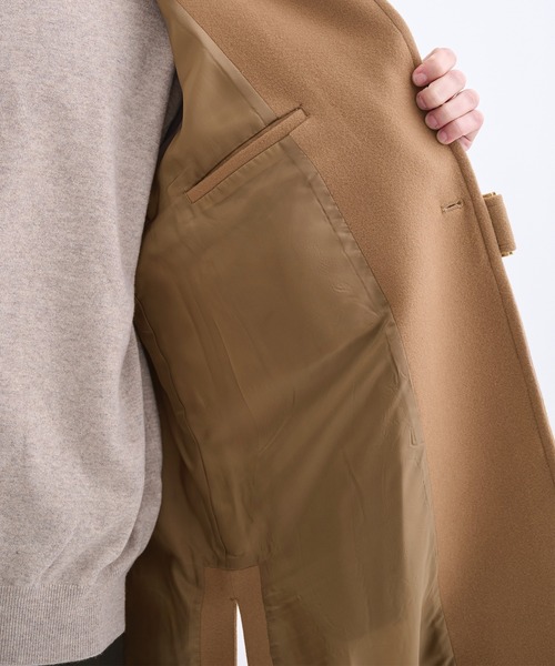 CULLNI（クルニ）の「【CULLNI】別注 Soutien Collar Tie Locken coat/別注 ステンカラーコート（ステンカラーコート・メンズ・ブラック/ベージュ/ネイビー・1/2）」の10枚目の写真