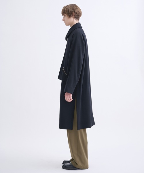 CULLNI（クルニ）の「【CULLNI】別注 Soutien Collar Tie Locken coat/別注 ステンカラーコート（ステンカラーコート・メンズ・ブラック/ベージュ/ネイビー・1/2）」の18枚目の写真