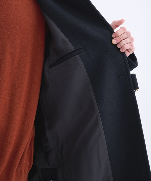 CULLNI（クルニ）の「【CULLNI】別注 Soutien Collar Tie Locken coat/別注 ステンカラーコート（ステンカラーコート・メンズ・ブラック/ベージュ/ネイビー・1/2）」の15枚目の写真