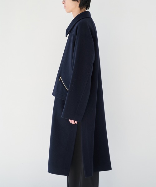 CULLNI】別注 Soutien Collar Tie Locken coat/別注 ステンカラー