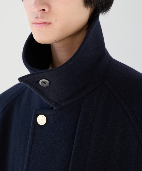 セール】【CULLNI】別注 Soutien Collar Tie Locken coat/別注 ステン