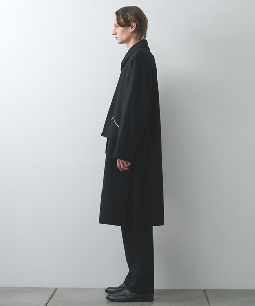 CULLNI（クルニ）の「【CULLNI】別注 Soutien Collar Tie Locken coat/別注 ステンカラーコート（ステンカラーコート・メンズ・ブラック/ベージュ/ネイビー・1/2）」の21枚目の写真