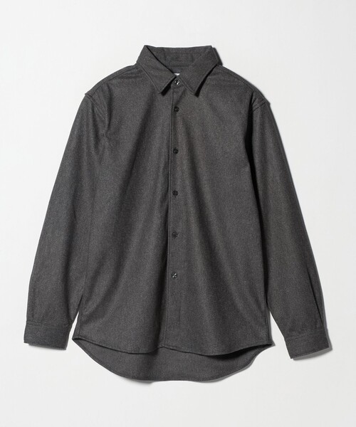 A DAY IN THE LIFE UNITED ARROWS（アデイインザライフユナイテッドアローズ）の「ホームスパン ジャージー ベーシックシャツ＜A DAY IN THE LIFE＞（シャツ/ブラウス・メンズ・オフホワイト/グレー系/モカ・M/L/S）」の3枚目の写真
