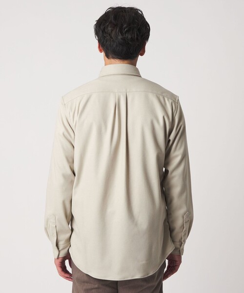 A DAY IN THE LIFE UNITED ARROWS（アデイインザライフユナイテッドアローズ）の「ホームスパン ジャージー ベーシックシャツ＜A DAY IN THE LIFE＞（シャツ/ブラウス・メンズ・オフホワイト/グレー系/モカ・M/L/S）」の9枚目の写真
