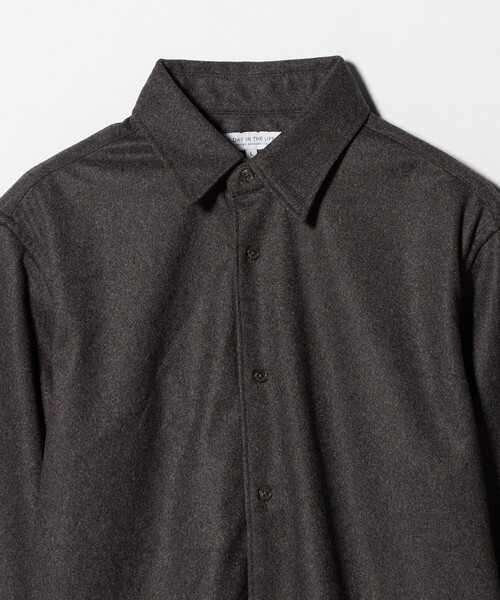 A DAY IN THE LIFE UNITED ARROWS（アデイインザライフユナイテッドアローズ）の「ホームスパン ジャージー ベーシックシャツ＜A DAY IN THE LIFE＞（シャツ/ブラウス・メンズ・オフホワイト/グレー系/モカ・M/L/S）」の11枚目の写真