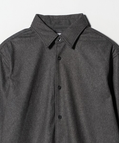 A DAY IN THE LIFE UNITED ARROWS（アデイインザライフユナイテッドアローズ）の「ホームスパン ジャージー ベーシックシャツ＜A DAY IN THE LIFE＞（シャツ/ブラウス・メンズ・オフホワイト/グレー系/モカ・M/L/S）」の19枚目の写真
