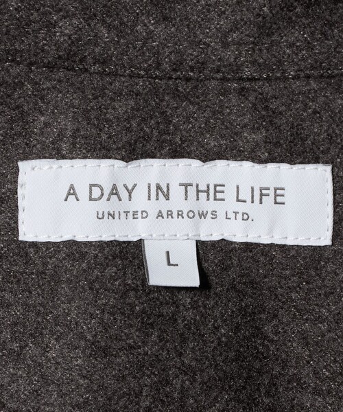 A DAY IN THE LIFE UNITED ARROWS（アデイインザライフユナイテッドアローズ）の「ホームスパン ジャージー ベーシックシャツ＜A DAY IN THE LIFE＞（シャツ/ブラウス・メンズ・オフホワイト/グレー系/モカ・M/L/S）」の21枚目の写真