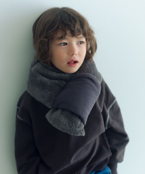 セール】ダブルフェイスマフラー / キッズ（マフラー）｜green label