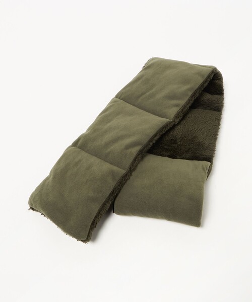 green label relaxing(グリーンレーベルリラクシング)の「ダブルフェイスマフラー / キッズ(マフラー・キッズ・グレー系/オリーブ/ネイビー・FREE)」の3枚目の写真