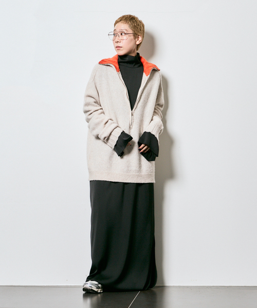 CITYSHOP（シティーショップ）の「HIGH NECK SATIN DRESS：ワンピース（ワンピース・レディース・ブラック・36/38）」の12枚目の写真