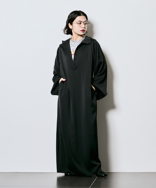 CITYSHOP（シティーショップ）の「HIGH NECK SATIN DRESS：ワンピース（ワンピース・レディース・ブラック・36/38）」の13枚目の写真