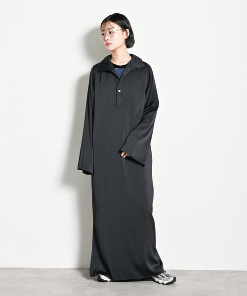CITYSHOP（シティーショップ）の「HIGH NECK SATIN DRESS：ワンピース（ワンピース・レディース・ブラック・36/38）」の14枚目の写真