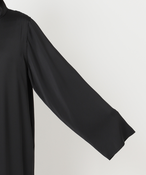 CITYSHOP（シティーショップ）の「HIGH NECK SATIN DRESS：ワンピース（ワンピース・レディース・ブラック・36/38）」の21枚目の写真