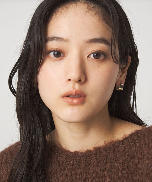 green label relaxing（グリーンレーベルリラクシング）の「【WEB限定】スクエアクリップ フープピアス（ピアス（両耳用）・レディース・シルバー/ゴールド・FREE）」の9枚目の写真