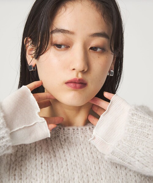 green label relaxing（グリーンレーベルリラクシング）の「【WEB限定】スクエアクリップ フープピアス（ピアス（両耳用）・レディース・シルバー/ゴールド・FREE）」の12枚目の写真