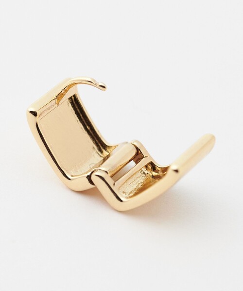 green label relaxing（グリーンレーベルリラクシング）の「【WEB限定】スクエアクリップ フープピアス（ピアス（両耳用）・レディース・シルバー/ゴールド・FREE）」の6枚目の写真