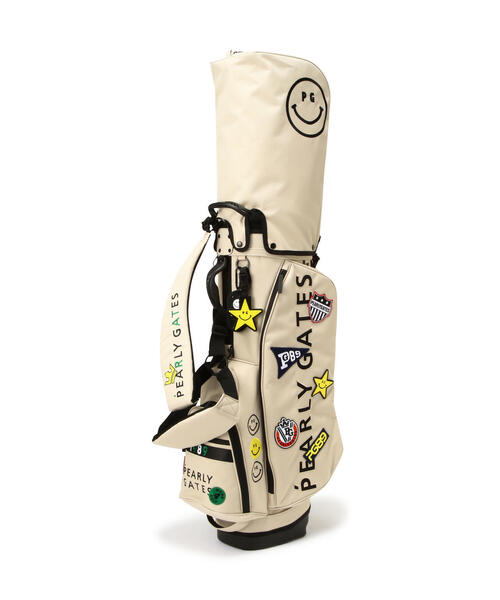 PEARLY GATES スタンド式ゴルフバッグ PEARLY GATES】ワッペンスタンド式キャディバッグ (46インチ対応)(9型