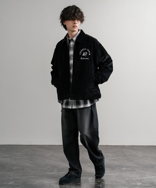 セール】YOIDORE 酔いどれ 酒愛好家刺繍オーバーサイズコーデュロイ