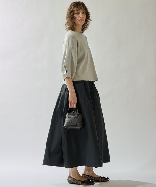 Drawing Numbers（ドローイング ナンバーズ）の「【Drawing Numbers】タフタギャザースカート（スカート・レディース・ベージュ/カーキ/ブラック・38）」の8枚目の写真