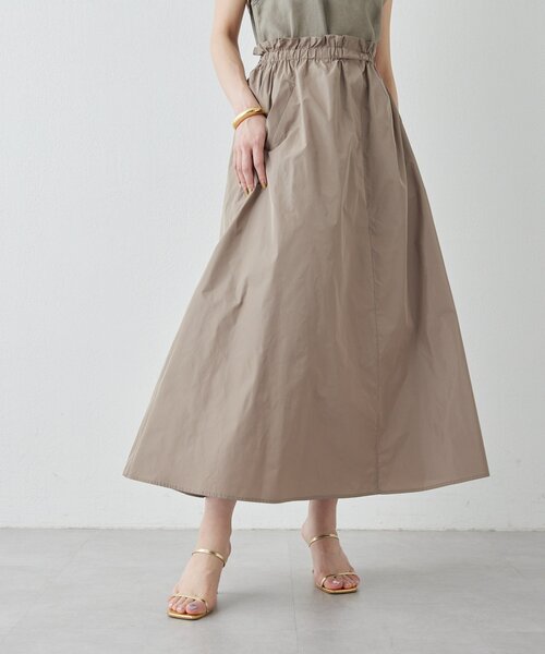 Drawing Numbers（ドローイング ナンバーズ）の「【Drawing Numbers】タフタギャザースカート（スカート・レディース・ベージュ/カーキ/ブラック・38）」の9枚目の写真