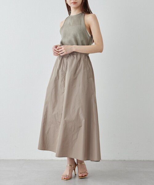 Drawing Numbers（ドローイング ナンバーズ）の「【Drawing Numbers】タフタギャザースカート（スカート・レディース・ベージュ/カーキ/ブラック・38）」の13枚目の写真