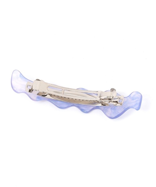 studio CLIP（スタディオクリップ）の「【daily CLIP】ウェーブバレッタ（バレッタ/ヘアクリップ・レディース・ブラウン/ブルー・FREE）」の3枚目の写真