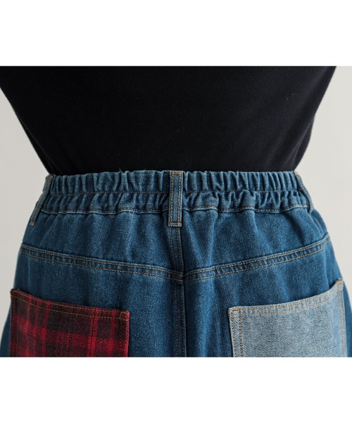 n'OrLABEL（ノアールレーベル）の「『パッチワークデニムパンツ』（デニムパンツ・レディース・ブルー・1/2）」の19枚目の写真