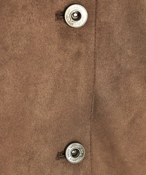 Reurie'（レウリィ）の「スエードジャケット(chihiro select) / ブルゾン シンプル カジュアル きれいめ ベーシック 秋冬 ブラウン（テーラードジャケット・レディース・ブラウン・FREE）」の16枚目の写真