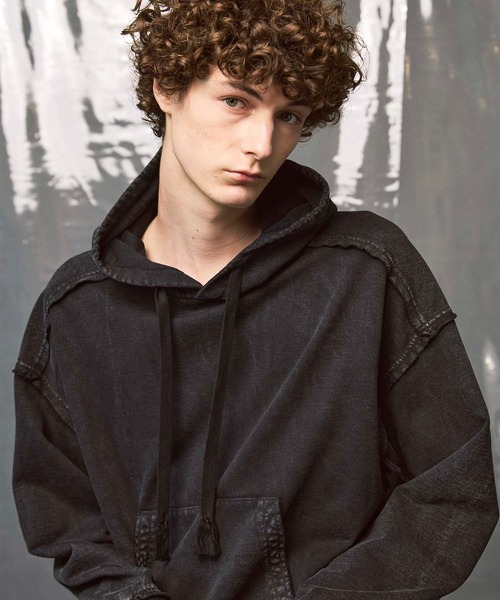 たえ　MAISON SPECIAL メゾンスペシャル　レイヤードパーカー UNISEX》Distressed Layered Prime-Over Hoodie/ダメージレイヤード