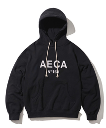 AECA（エイカ）の「BIG LOGO PULLOVER HOODIE-BLACK/WHITE（パーカー）」