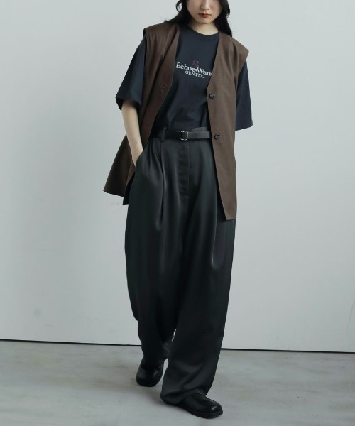 セール】anuke Satin Tuck Pants 62520713（その他パンツ）｜anuke