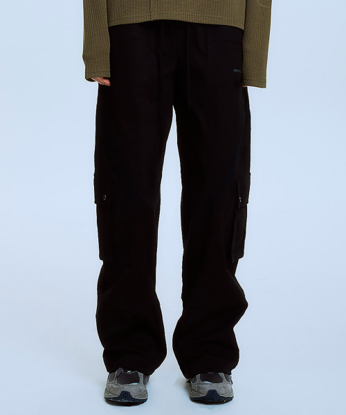 MULTI UTILITY CARGO PANTS (BLACK)