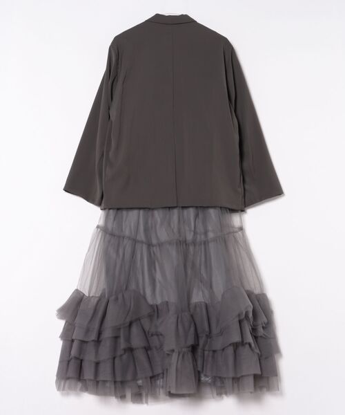 DONOBAN(ドノバン)の「【ANDRESD】volume tulle jacket set dress 結婚式 パーティードレス オケージョンドレス お呼ばれ 二次会 成人式 同窓会(ドレス・レディース・ベージュ/チャコール/ブラック/ブラウン・S/M/L)」の5枚目の写真