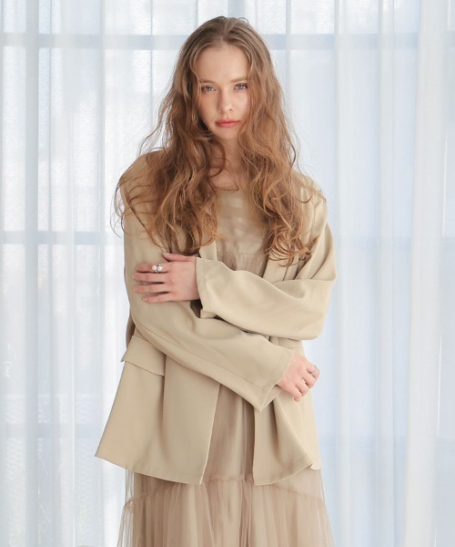 ANDRESD】volume tulle jacket set dress 結婚式 パーティードレス